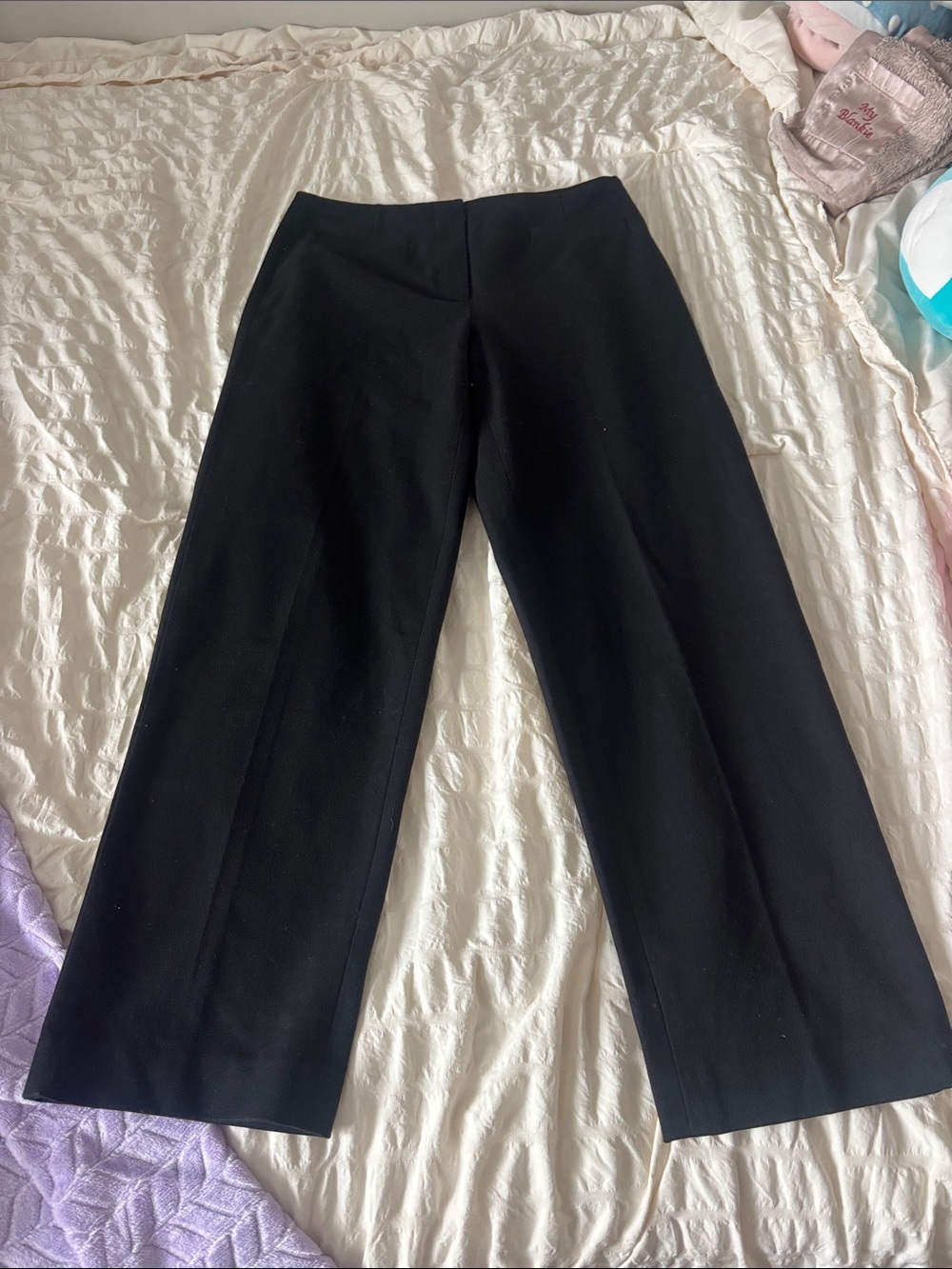 Talbots Black Wide-Leg Dress Pants
